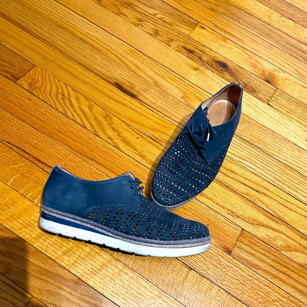 👹Hispanitas Laken Leather Breathable Coastal Laser Perforated Espadrilles 40